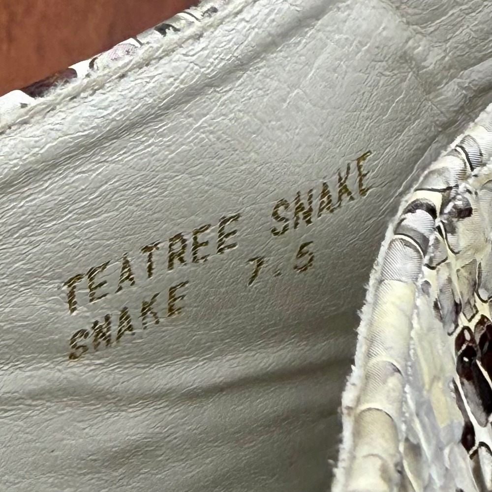 Azalea Wang Teatree‎ Snake Flatform Clog Mules Platform Chunky W 7.5 Statemint - Picture 11 of 11